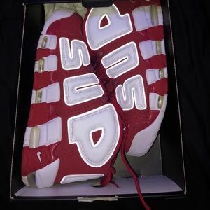 Supreme x air more uptempo red